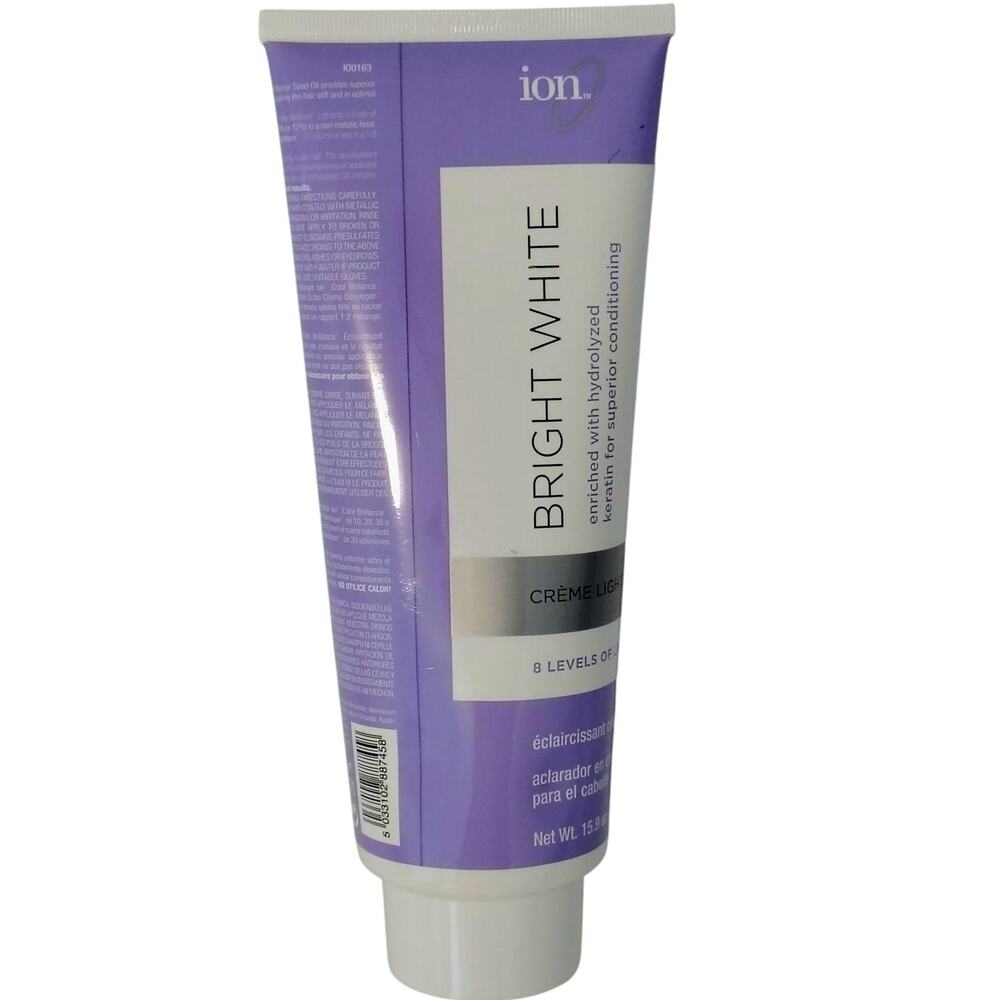 Ion Color Brilliance Bright White Creme Lightener Keratin Hair Bleach 15.9oz NEW